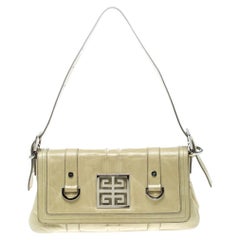 Givenchy Light Green Leather Shoulder Bag
