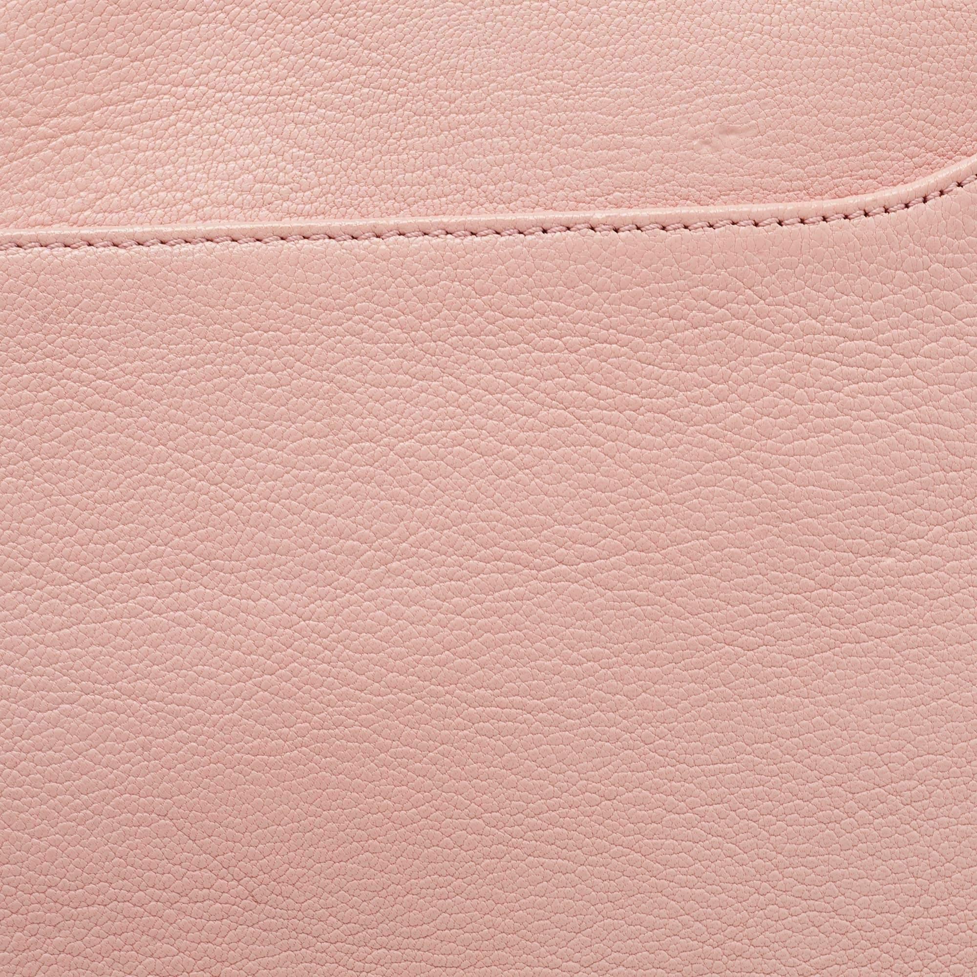 Givenchy Light Pink Leather Antigona Envelope Clutch 12
