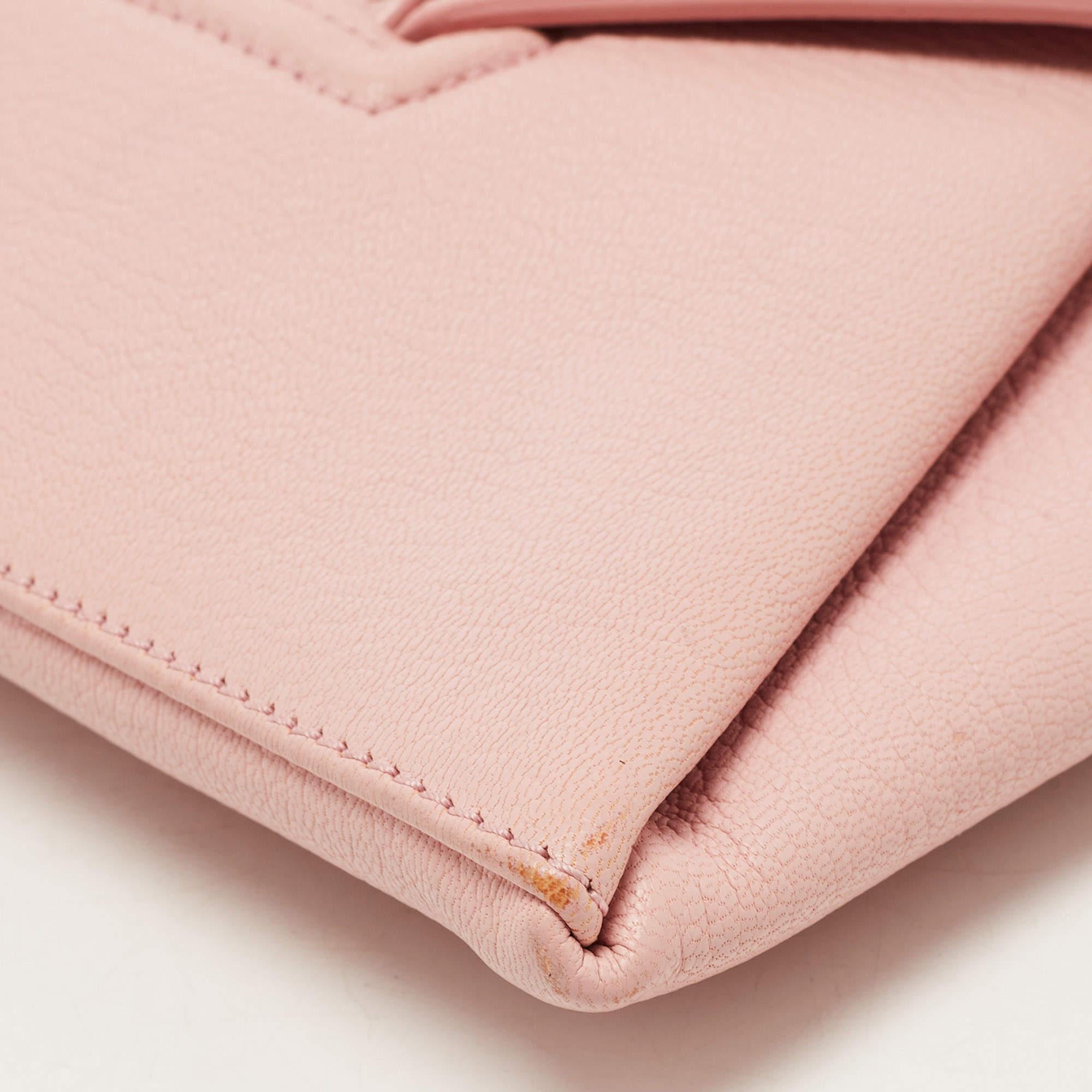 Givenchy Light Pink Leather Antigona Envelope Clutch 3
