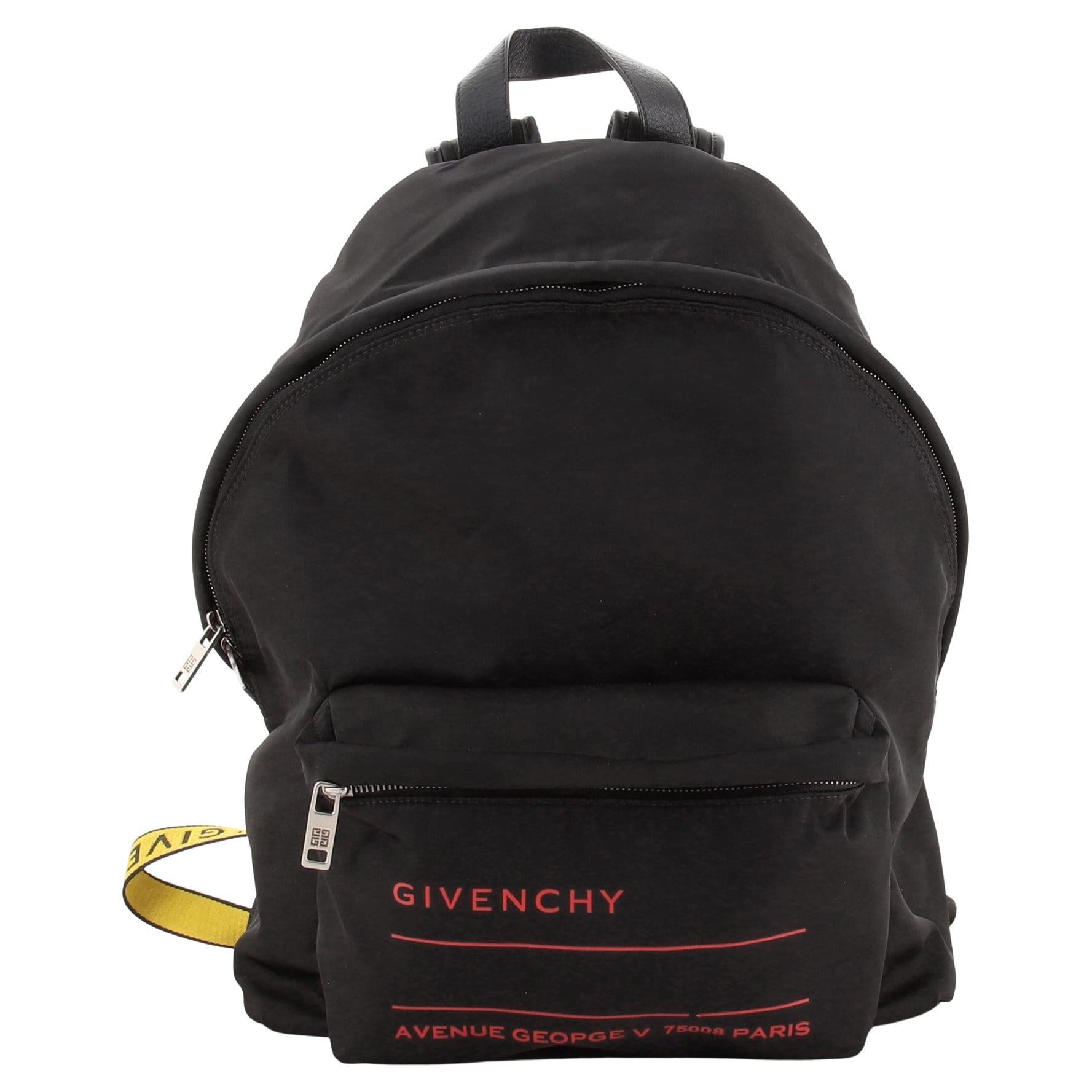 Givenchy Pocket Backpack Printed Nylon at 1stDibs