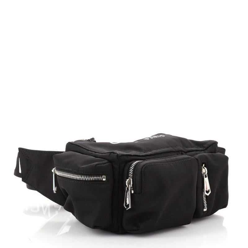 Black Givenchy Logo Box Shoulder Bag Nylon