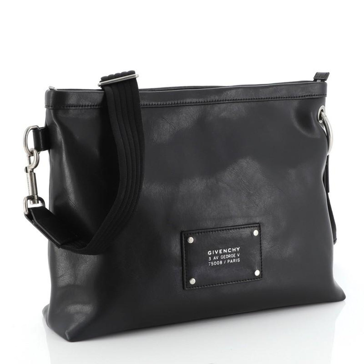 Wallpaper Givenchy Logo Patch Messenger Bag Leather Medium At 1stdibs HD