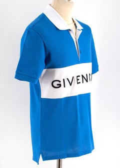 Givenchy Logo Polo Shirt in Blue M