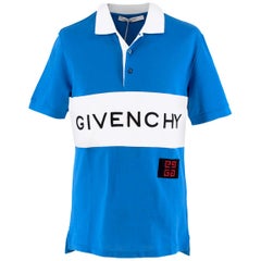 Givenchy Logo Polo Shirt in Blue M