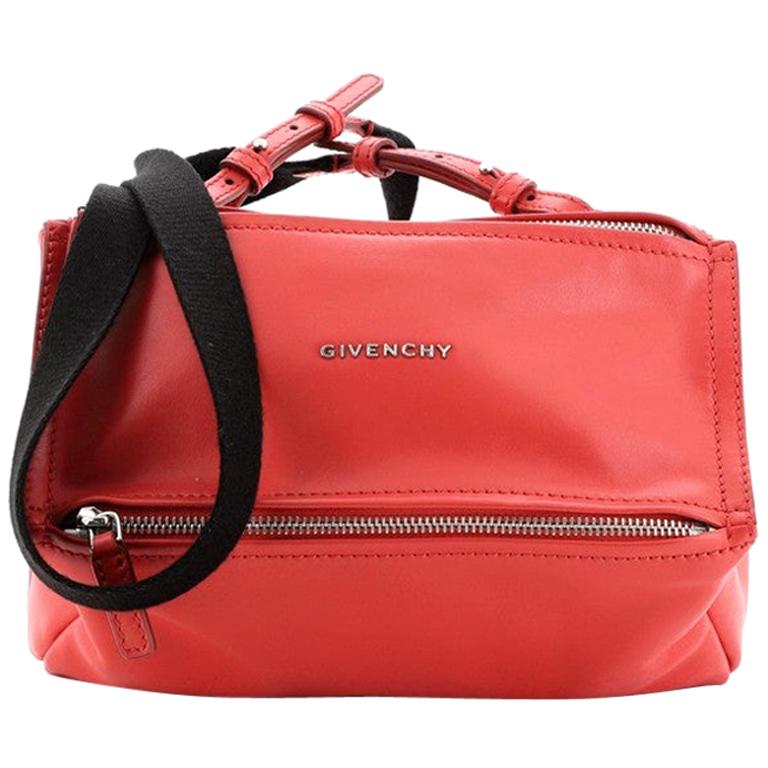 Givenchy Logo Strap Pandora Bag Leather Mini