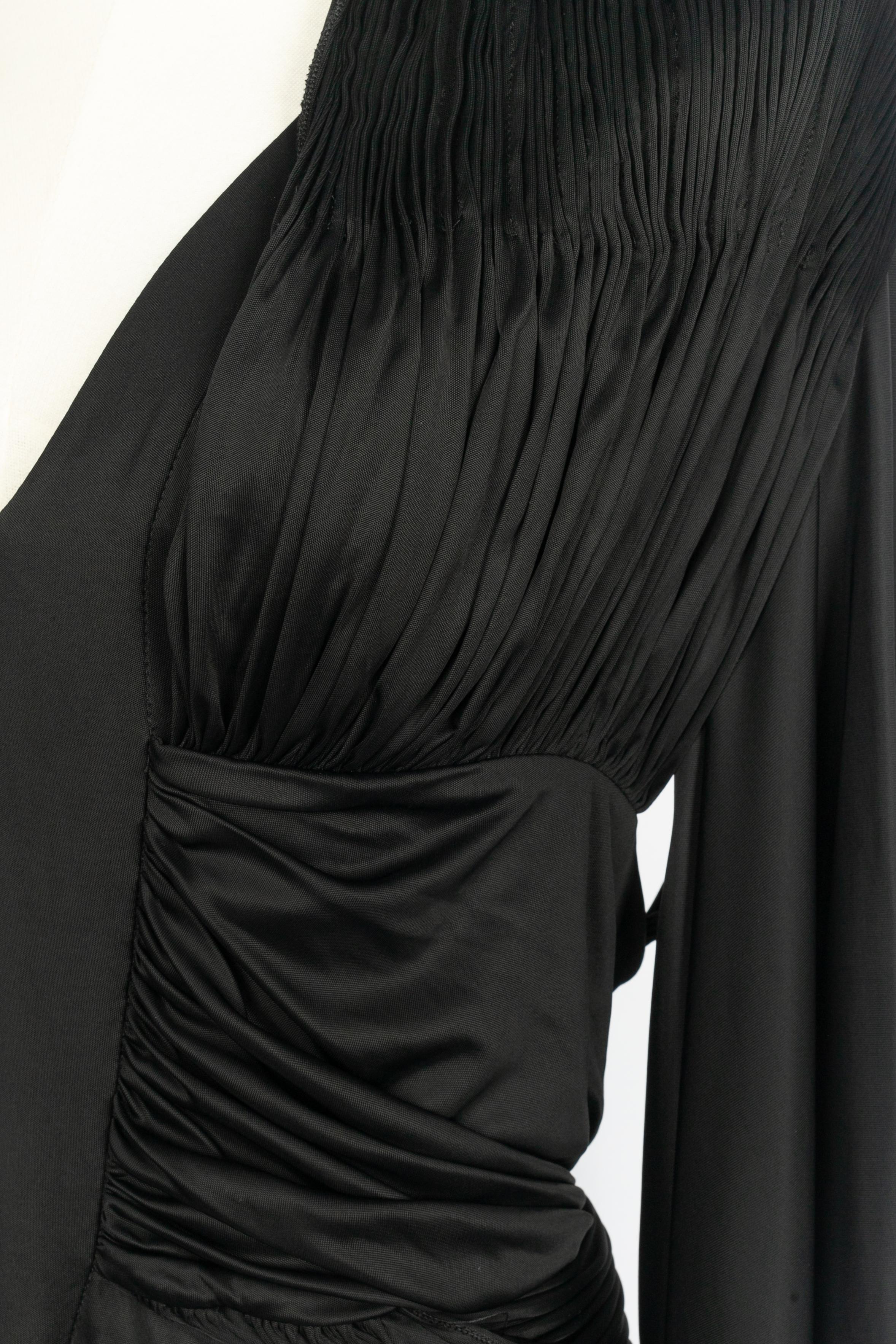 Givenchy Langes schwarzes Kleid im Angebot 5