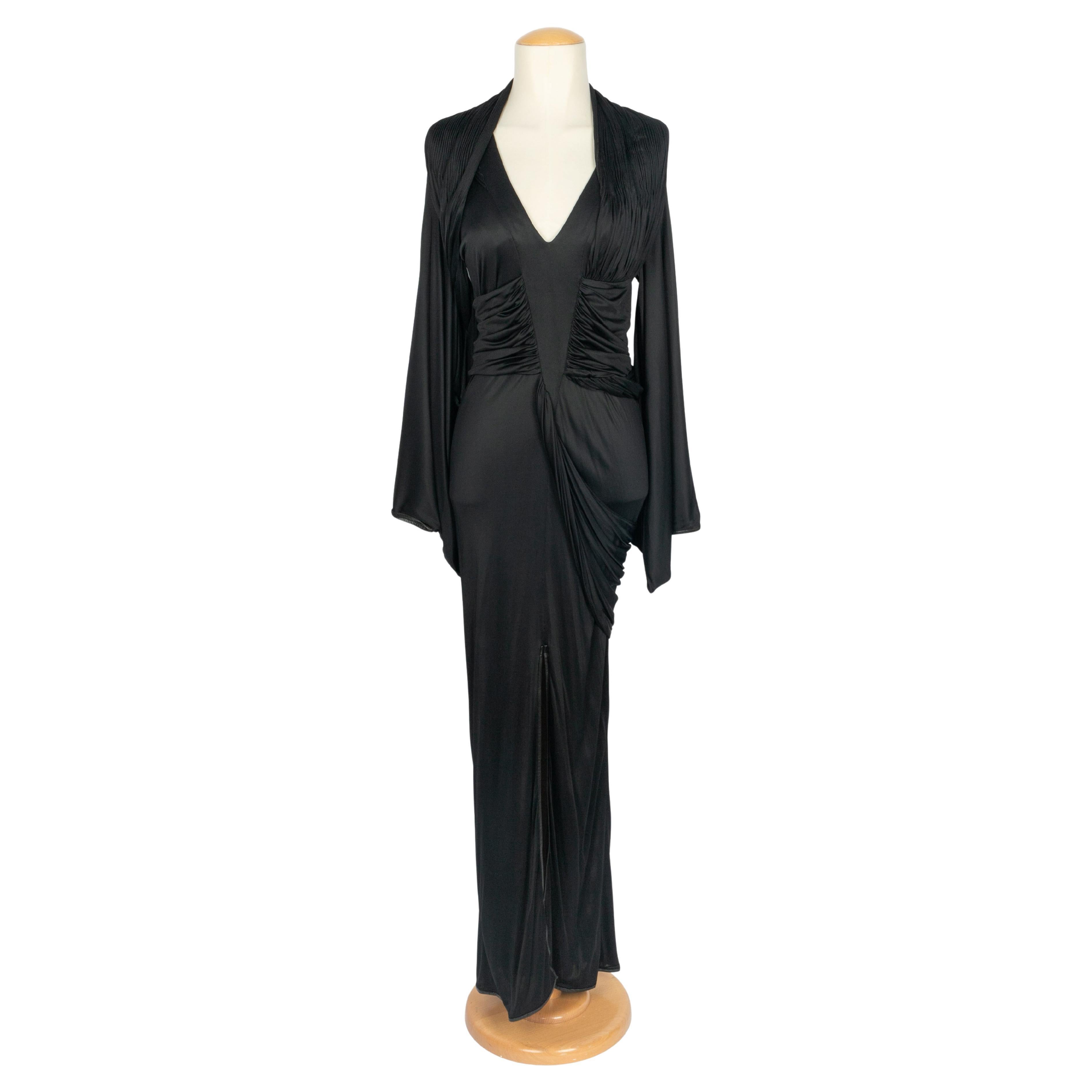 Givenchy Langes schwarzes Kleid im Angebot