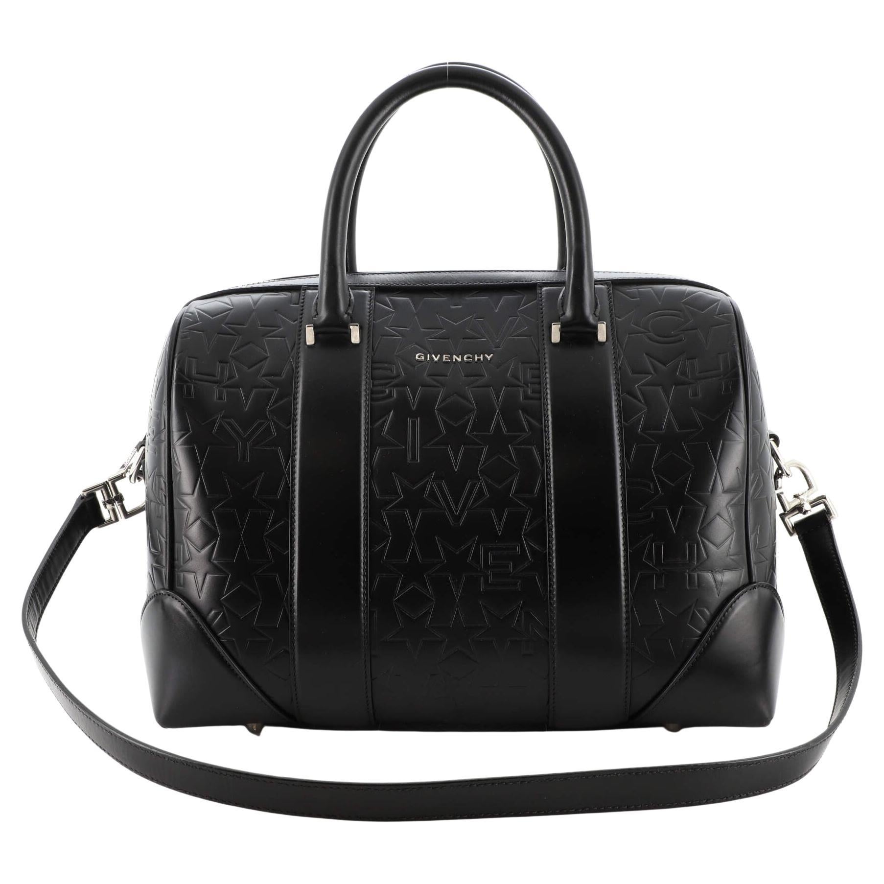 Givenchy Lucrezia Duffle Bag Embossed Leather Medium