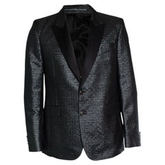 Givenchy, Lurex jacquard logo blazer