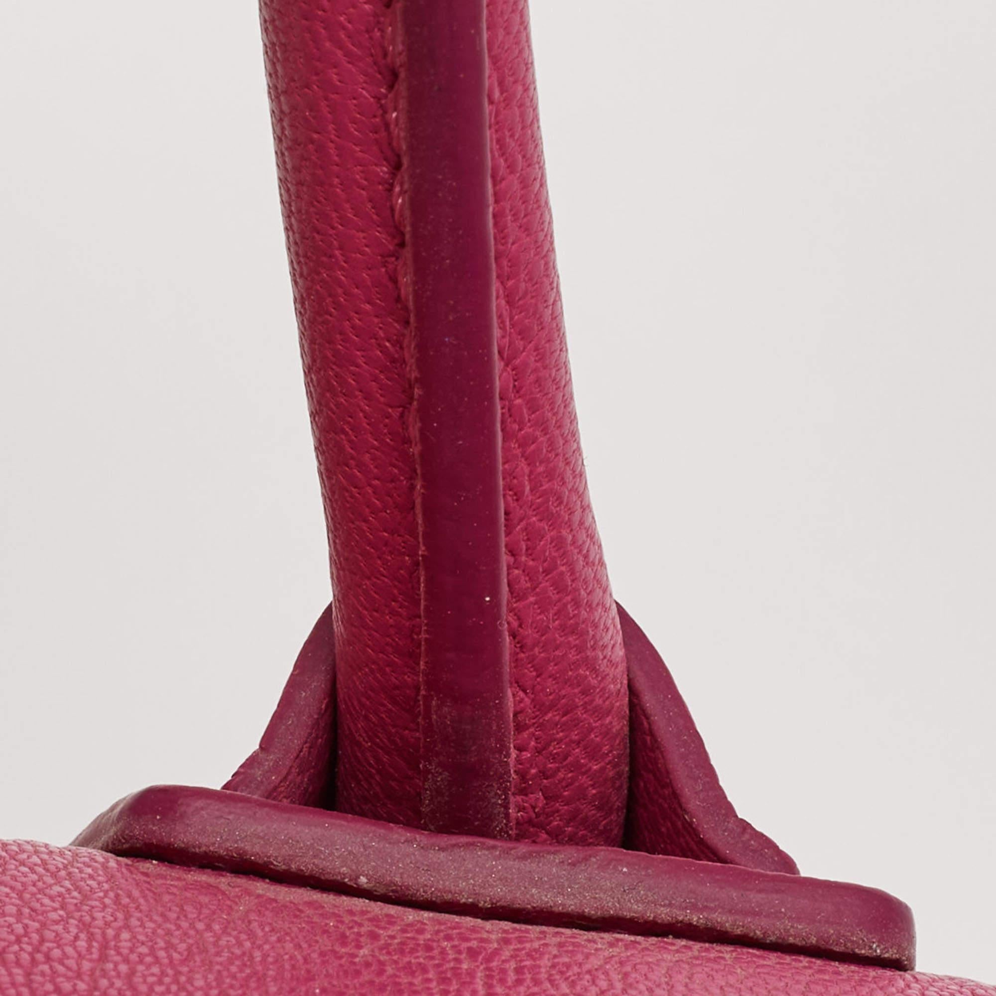 Givenchy Magenta Leather Small Antigona Satchel For Sale 9
