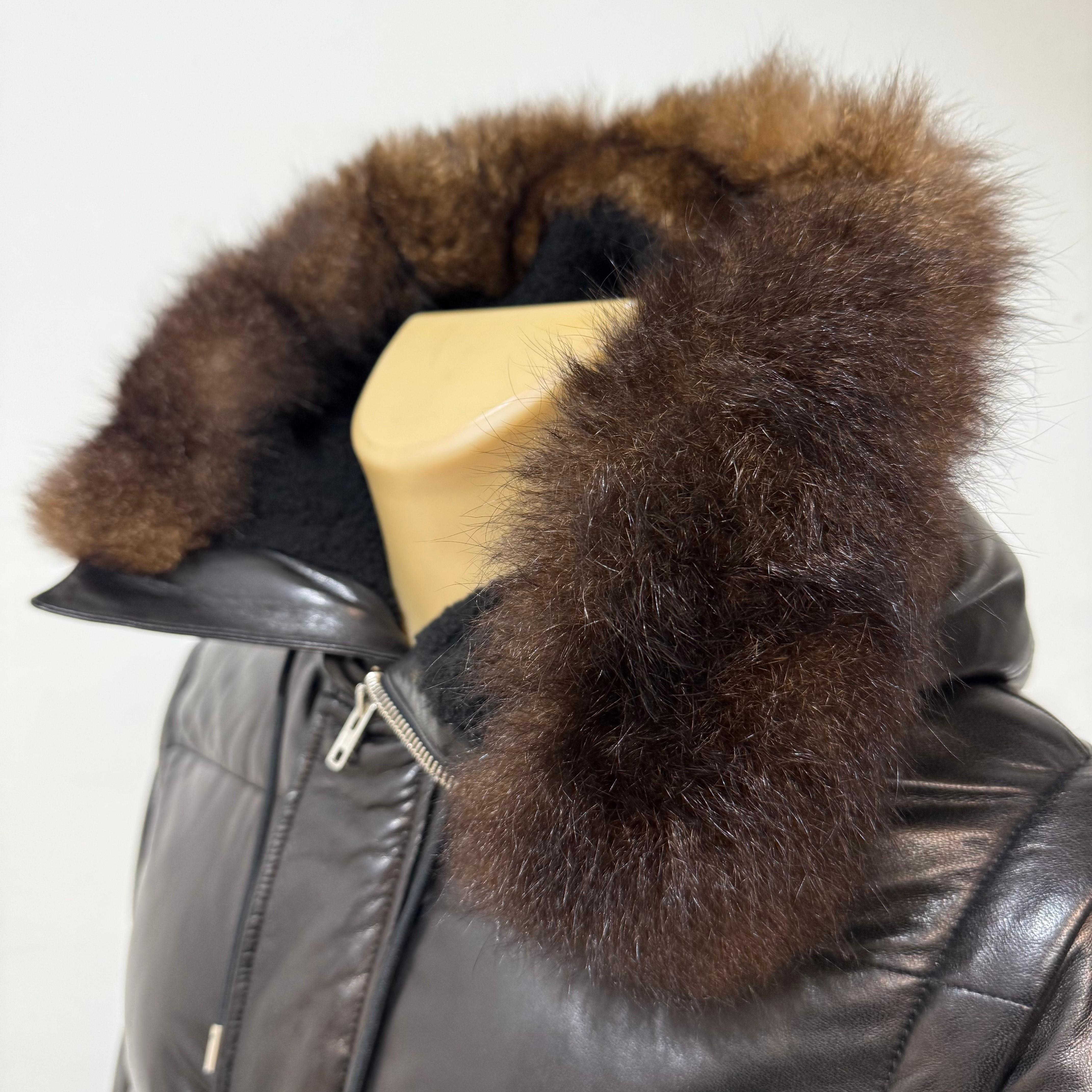 Nero Bomber in pelle d'agnello Givenchy Uomo Taglia IT 52 in vendita