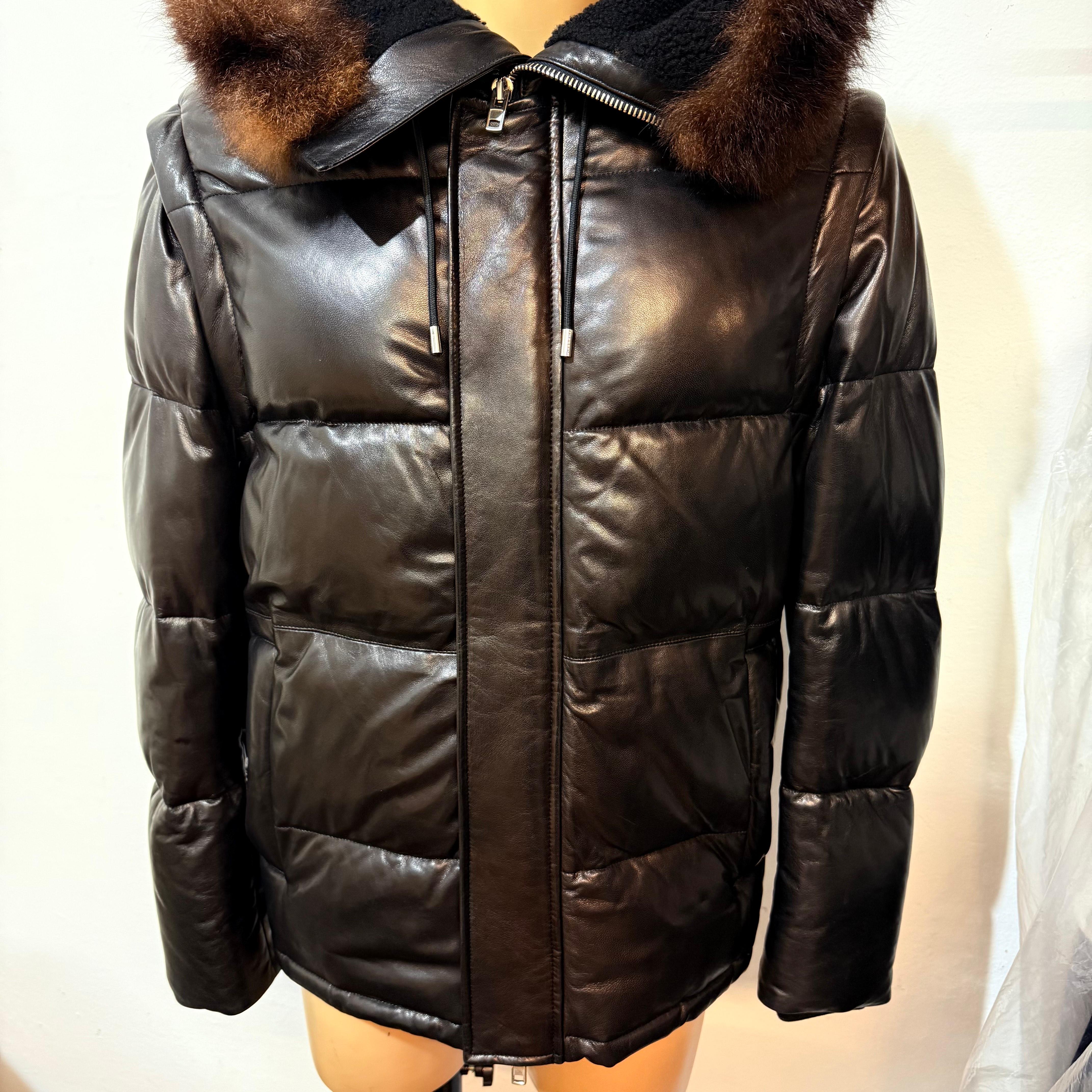 Bomber in pelle d'agnello Givenchy Uomo Taglia IT 52 in vendita 2