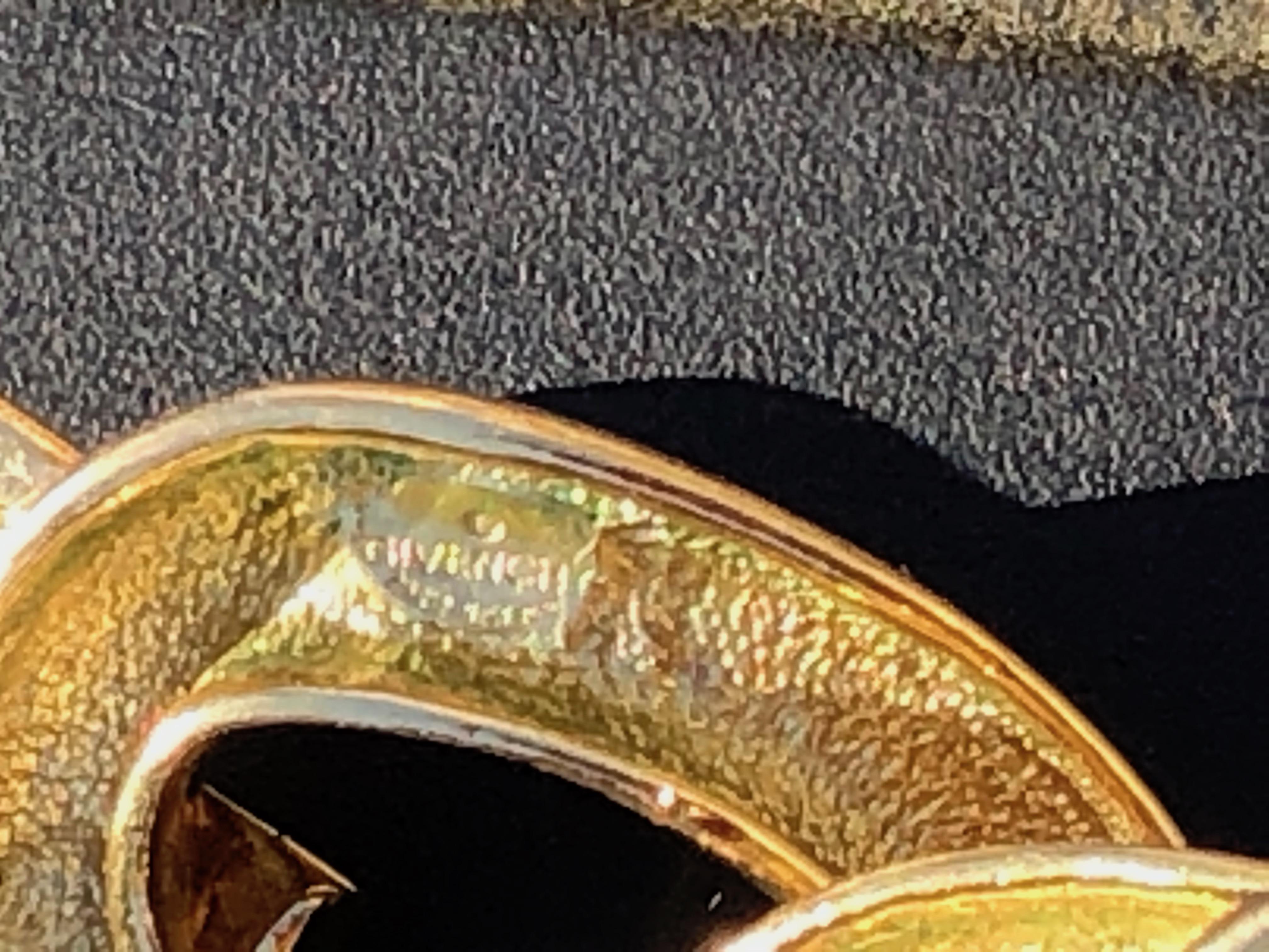 Givenchy Massive Vintage Bold Graduated Gold Link Necklace For Sale 1
