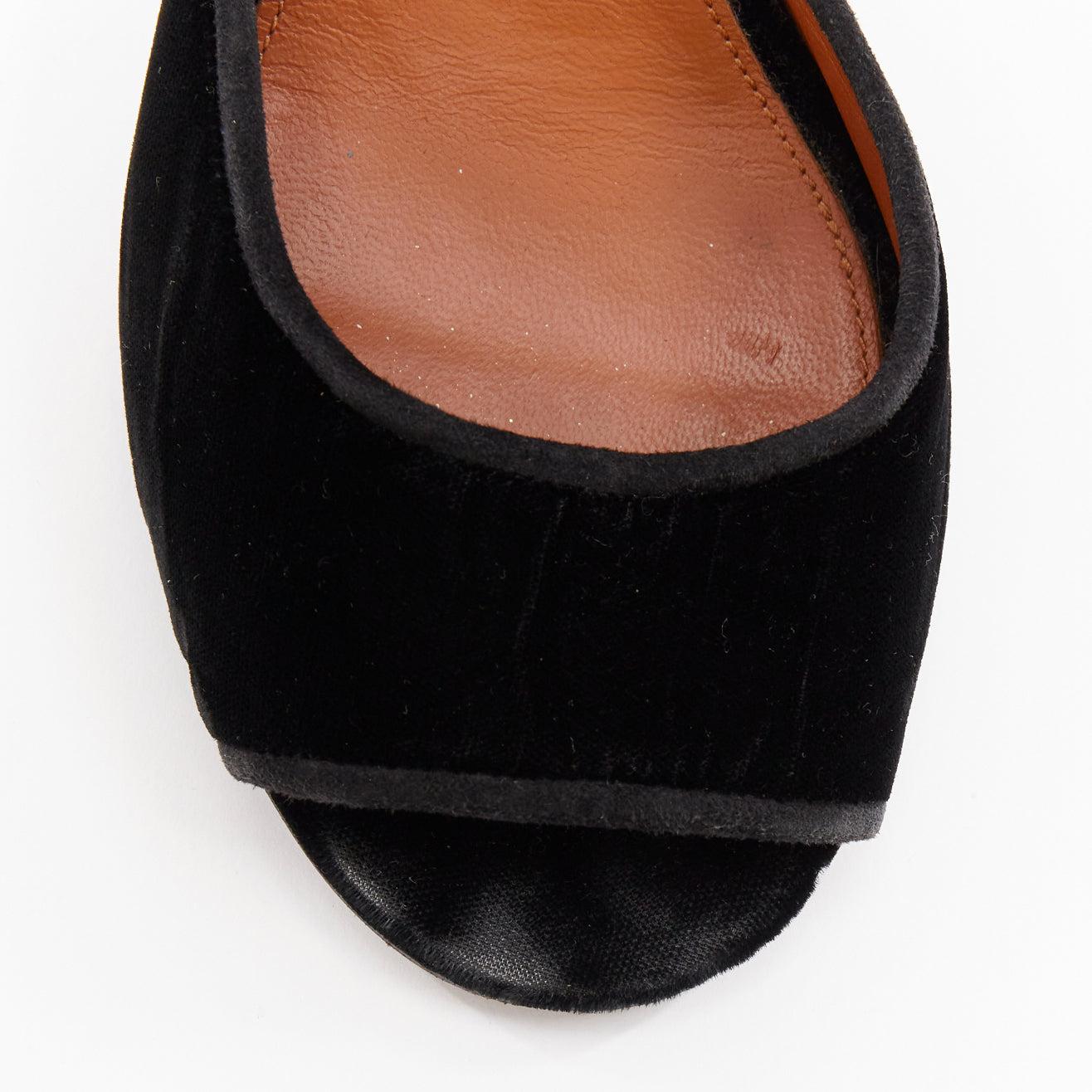 GIVENCHY Matilda Browne velours noir cuir de serpent marron sandale à talon en métal EU40 en vente 1