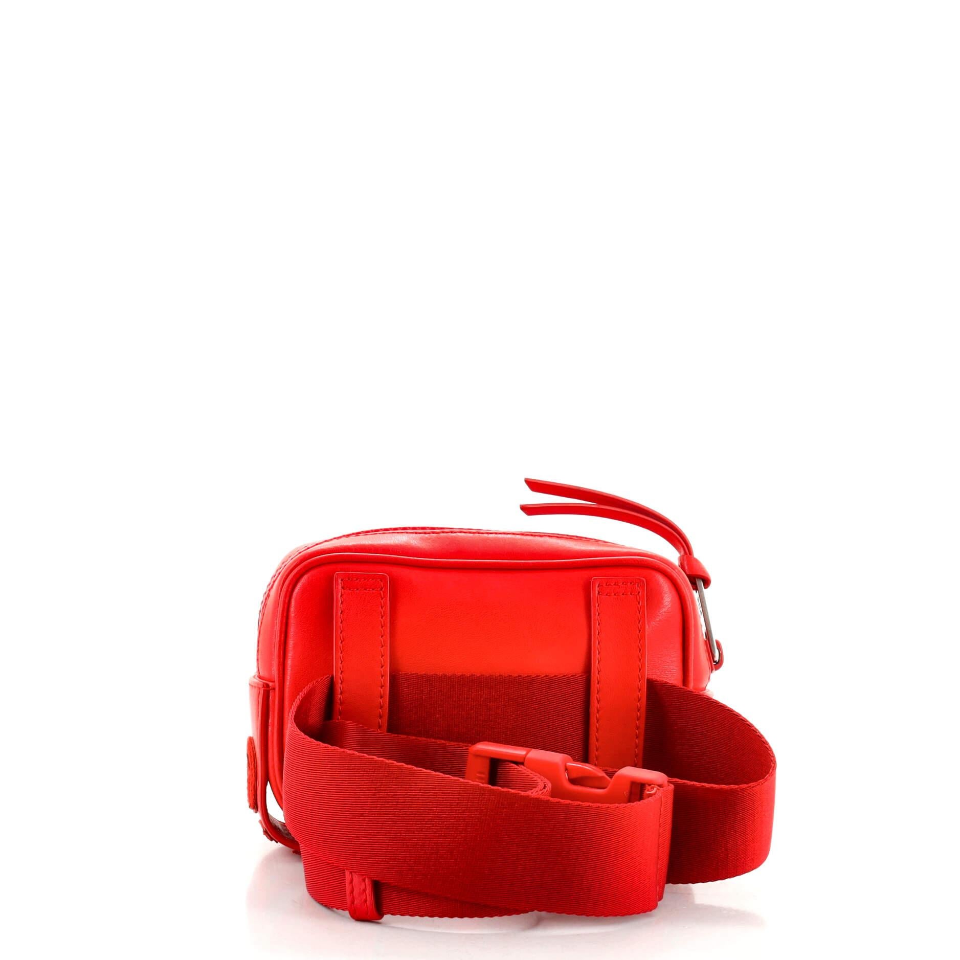 Red Givenchy MC3 Belt Bag Leather
