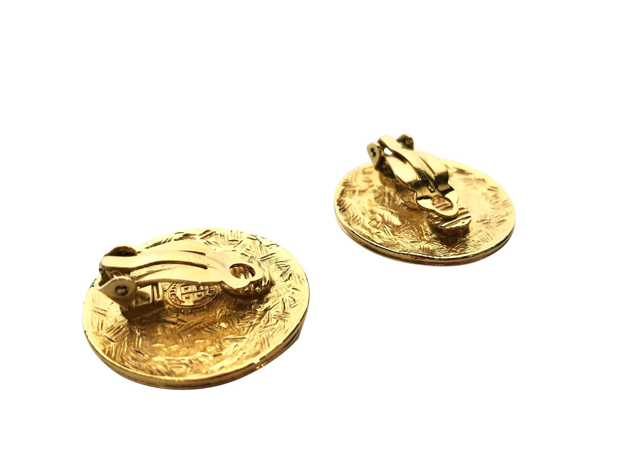 GIVENCHY Medallion Logo Earrings 2