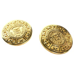 GIVENCHY Medallion Logo Earrings