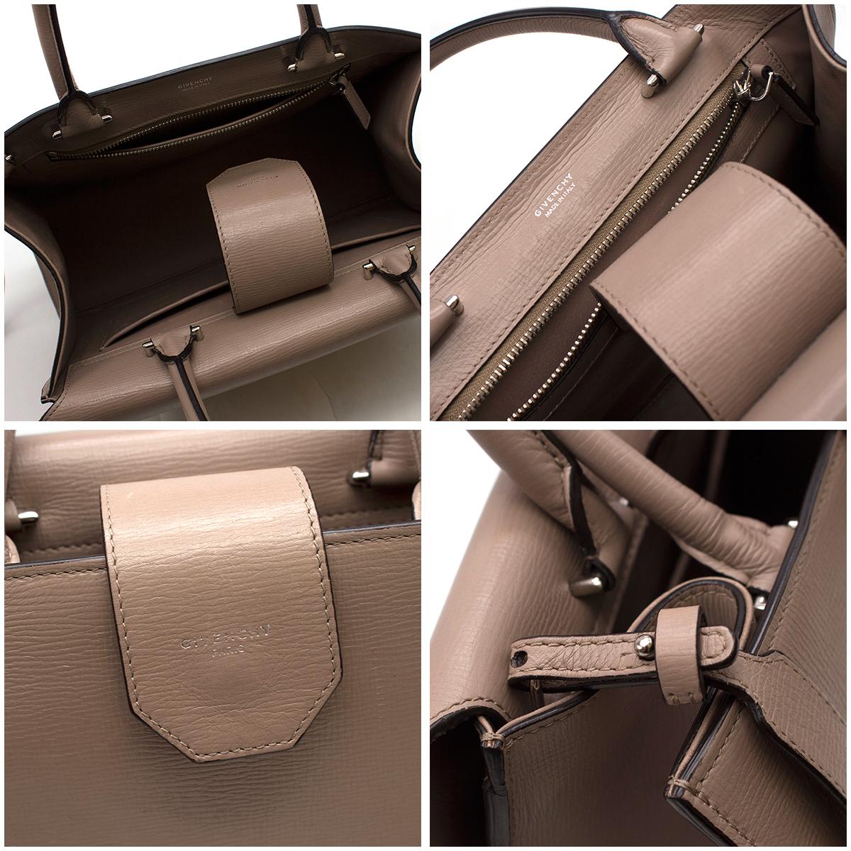 Givenchy Medium Taupe Obsedia Satchel For Sale 2