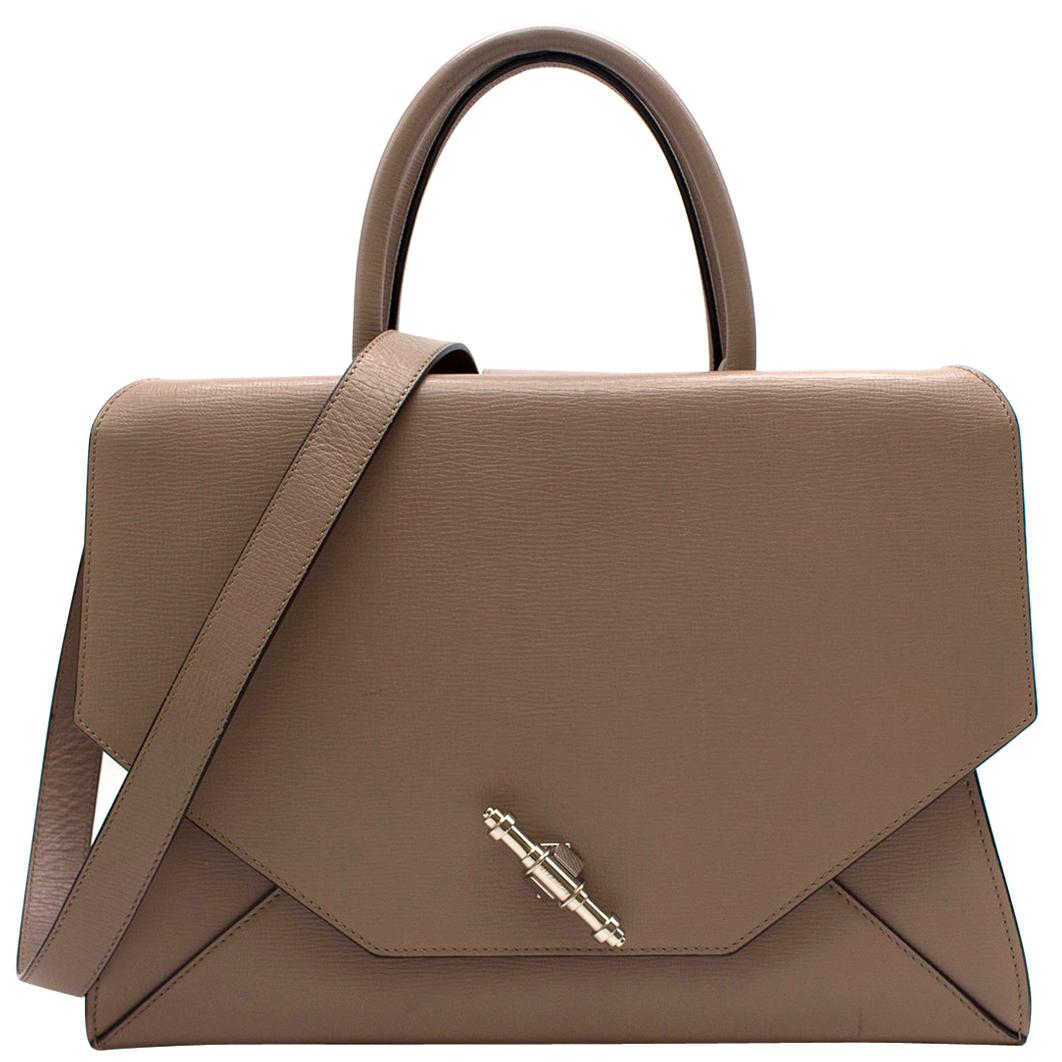 Givenchy Medium Taupe Obsedia Satchel For Sale