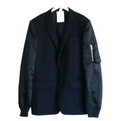 Givenchy Men Hybrid Bomber Blazer Jacket