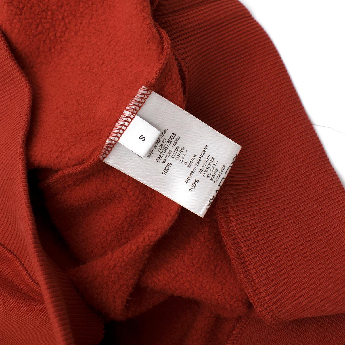 Givenchy Men's Red Intarsia Logo Sweater - New Season	Size S 3
