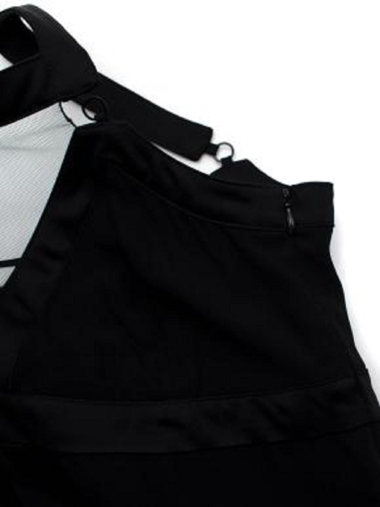 Women's Givenchy Mesh Panelled Little Black Dress For Sale