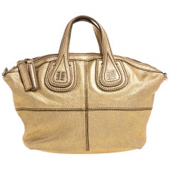 Used Givenchy Metallic Gold Leather Mini Nightingale Bag