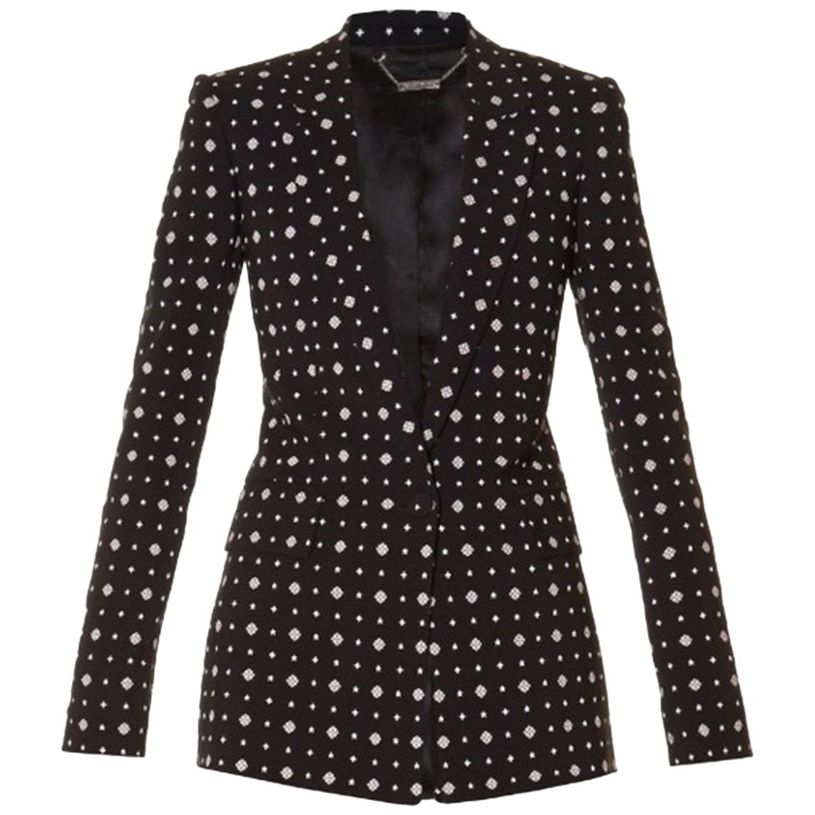 Givenchy Micro Geometric-Print Tailored Jacket at 1stDibs