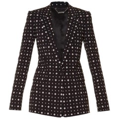 Givenchy Micro Geometric-Print Tailored Jacket