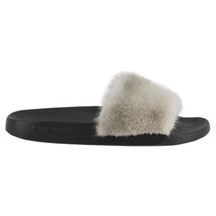 Givenchy Mink Fur And Rubber Slides Eu 38 Uk 5 Us 8