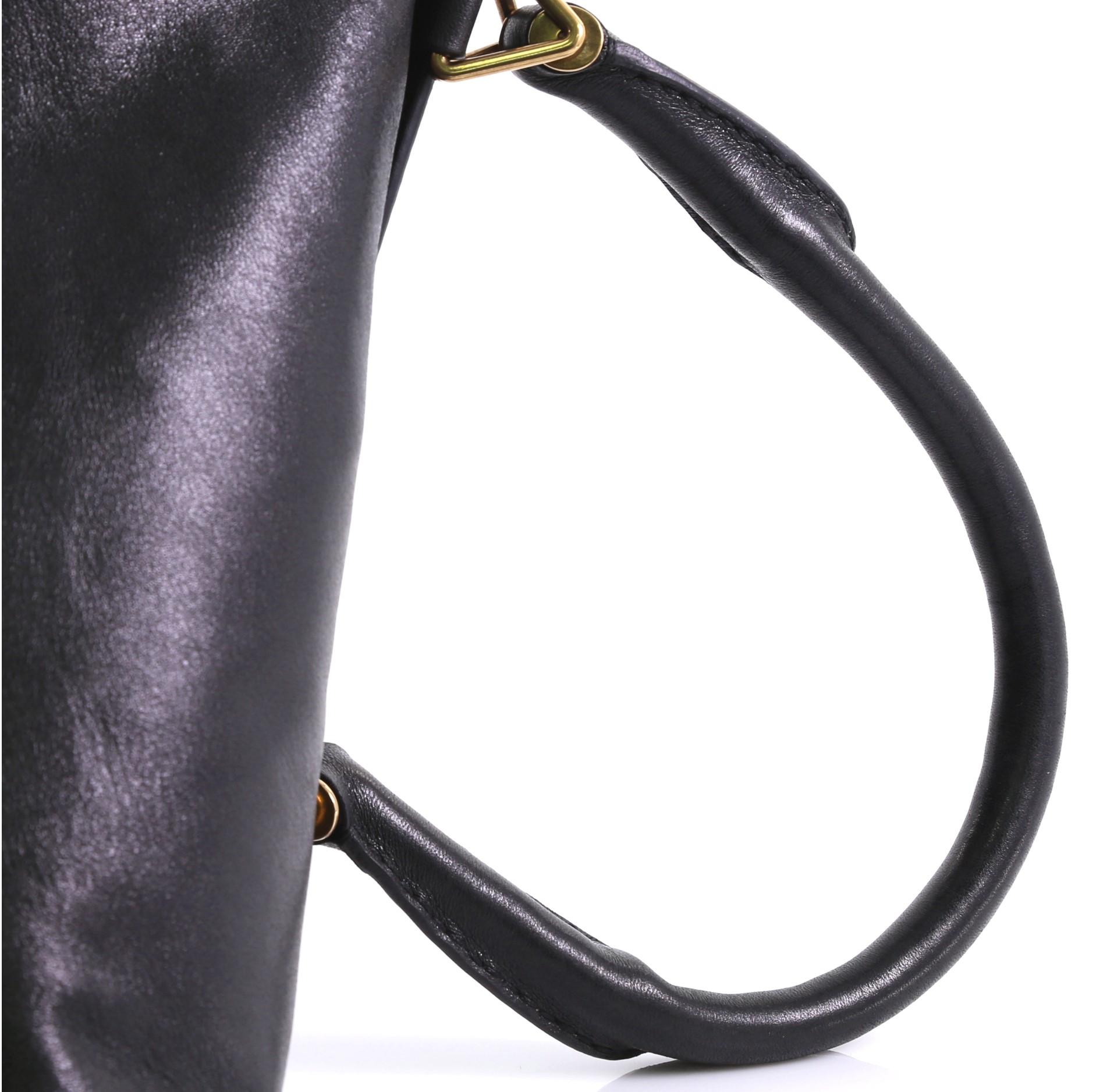Women's Givenchy Mirte Saddle Bag Bolt Stud Leather Large