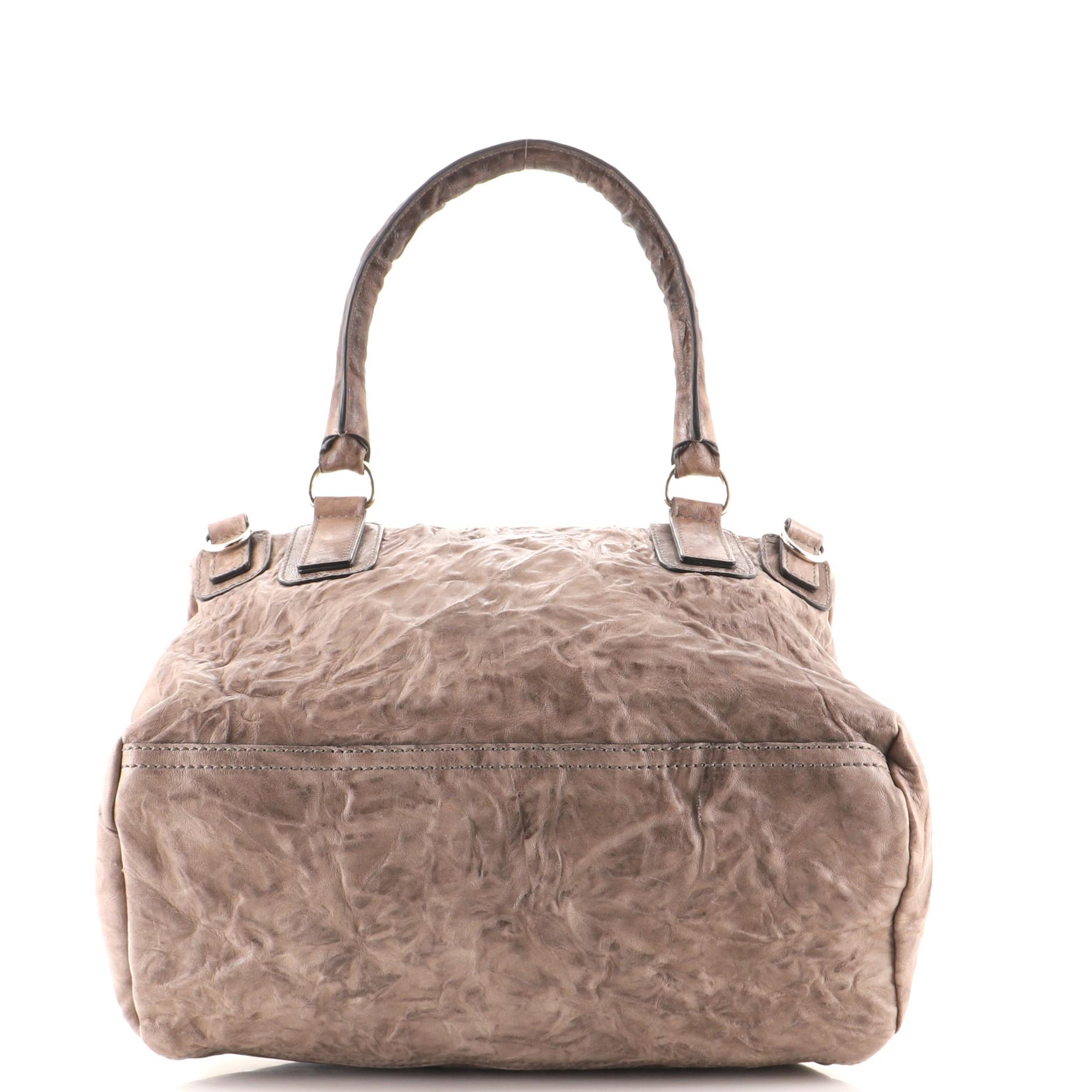 Givenchy Model: Pandora Bag Distressed Leather Medium In Good Condition In NY, NY