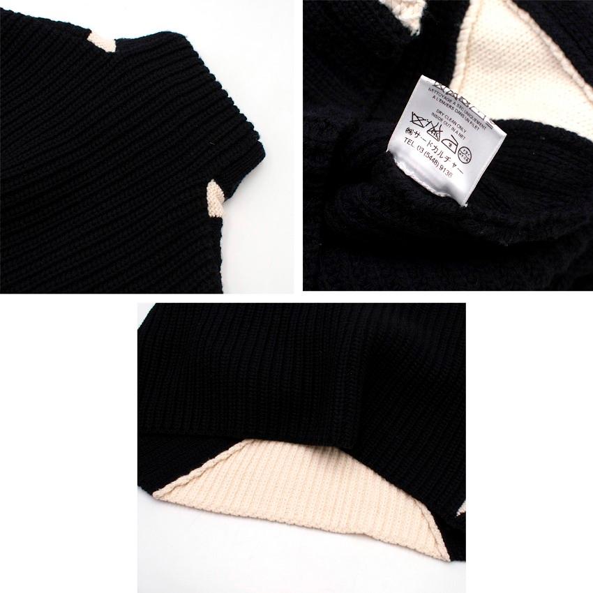 Givenchy Monochrome Knit Wool Vest US 10 5