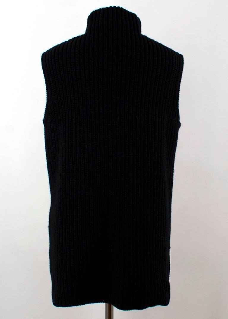 Givenchy Monochrome Knit Wool Vest US 10 For Sale at 1stdibs