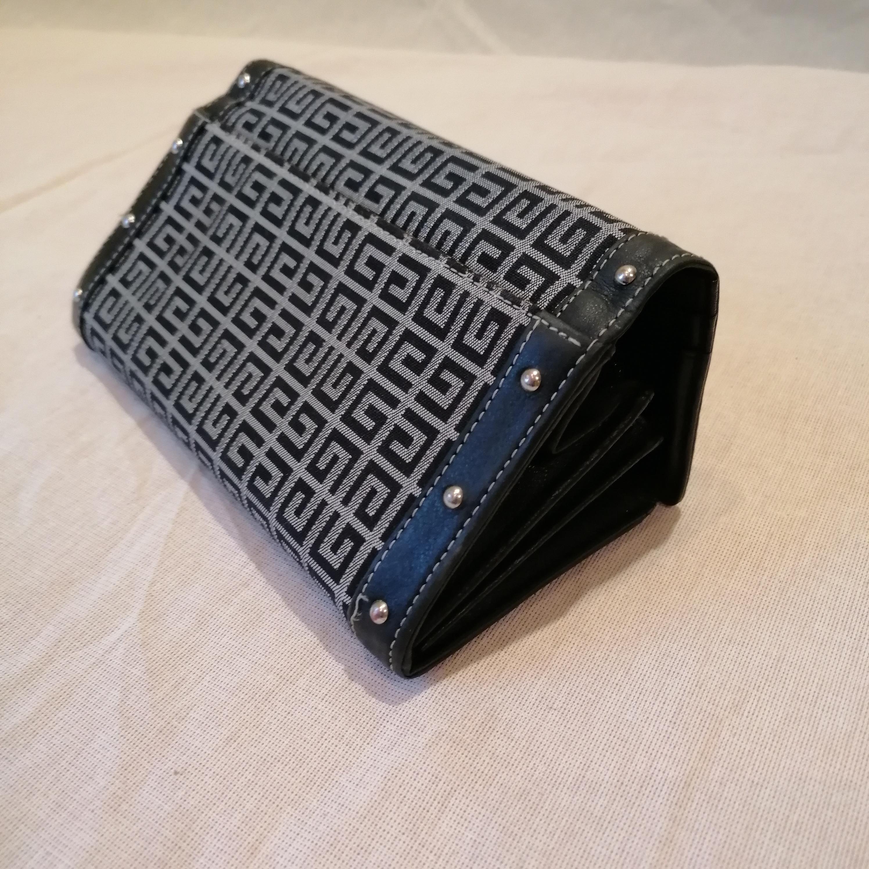 Givenchy Monogram Canvas / Leather Wallet 14