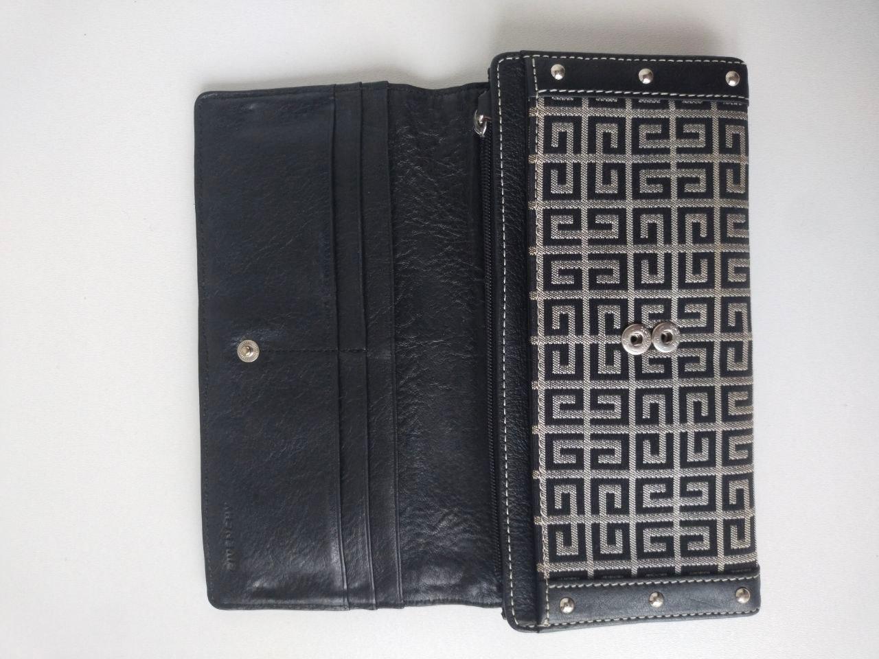 Givenchy Monogram Canvas / Leather Wallet 2