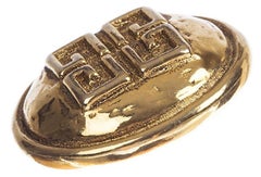 Givenchy Monogram Circular Pin Brooch