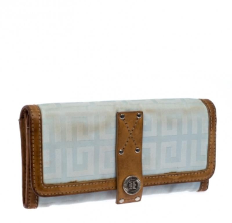 Givenchy Monogram Nylon und Leder Kontinentale Brieftasche im Angebot 2