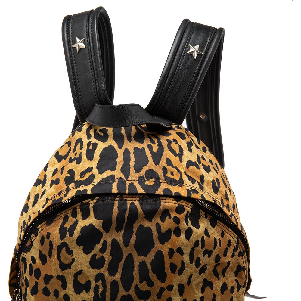 Givenchy Multicolor Leopard Print Nylon And Leather Backpack 3