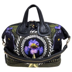 Givenchy Multicolor Printed Canvas and Leather Nightingale Satchel
