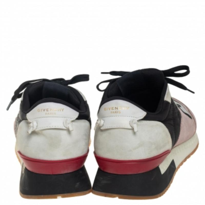 Men's Givenchy Multicolor Suede, Leather And Mesh Lace Up Sneakers Size 43 For Sale