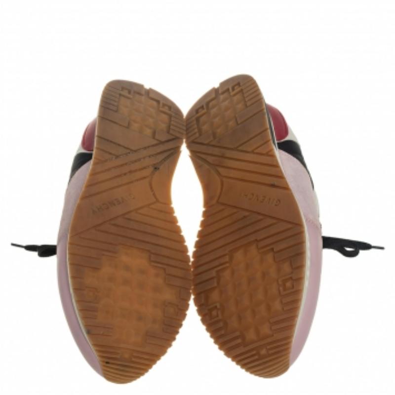 Givenchy Multicolor Suede, Leather And Mesh Lace Up Sneakers Size 43 For Sale 1