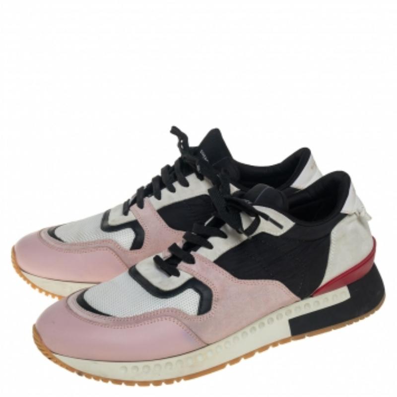 Givenchy Multicolor Suede, Leather And Mesh Lace Up Sneakers Size 43 For Sale 2