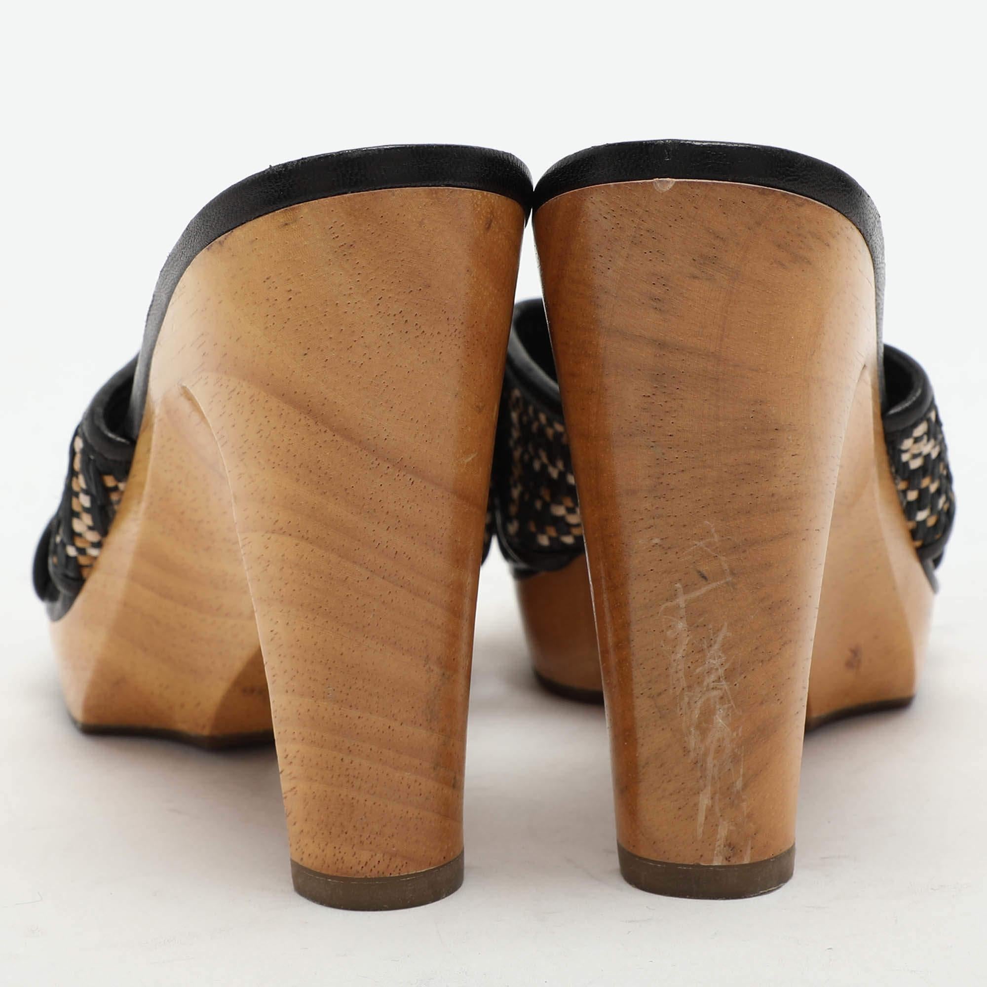 Givenchy - Sandales à glissière en cuir et tissu tissé multicolore - Taille 36 Pour femmes en vente