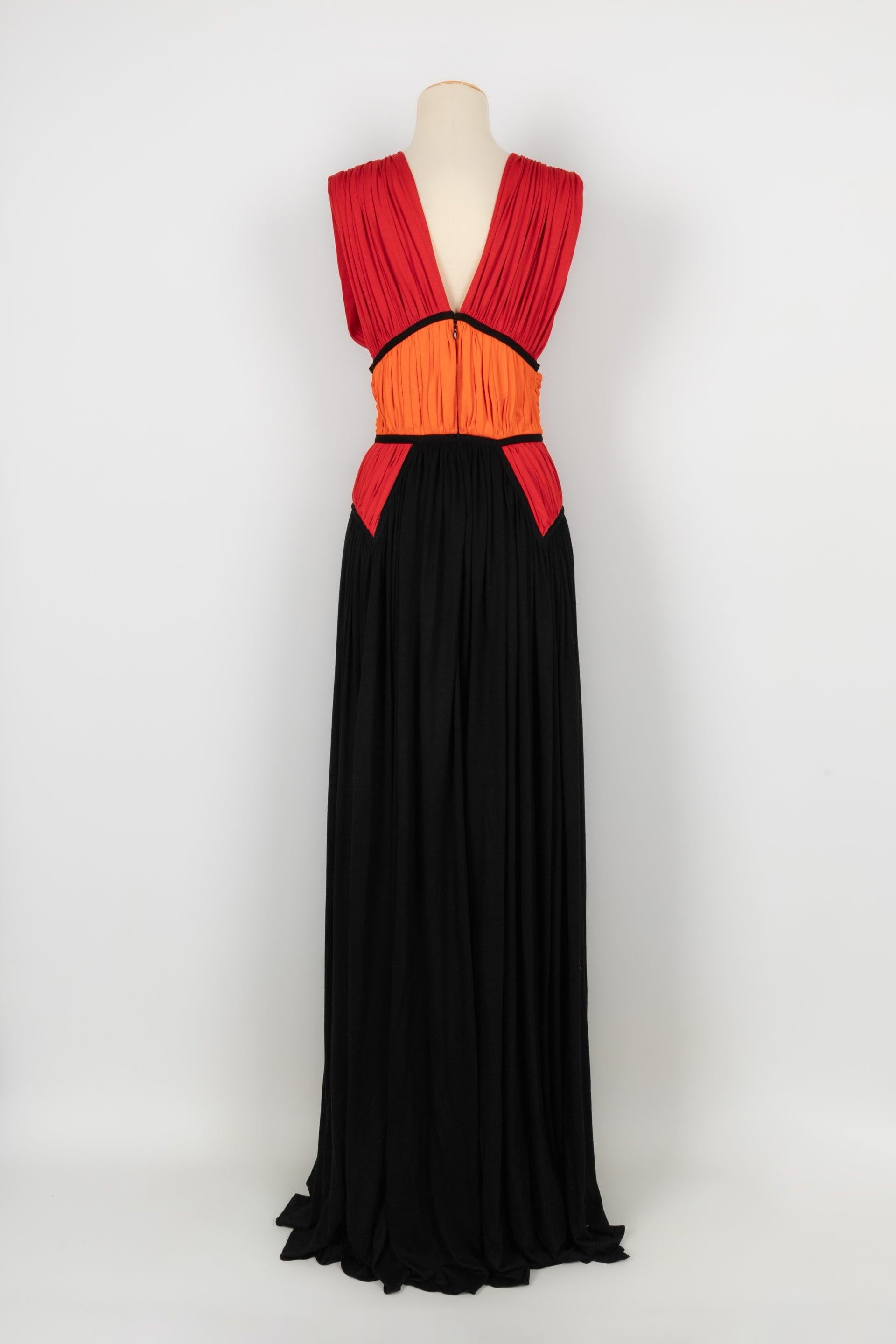 Robe longue Givenchy en jersey multicolore Excellent état - En vente à SAINT-OUEN-SUR-SEINE, FR