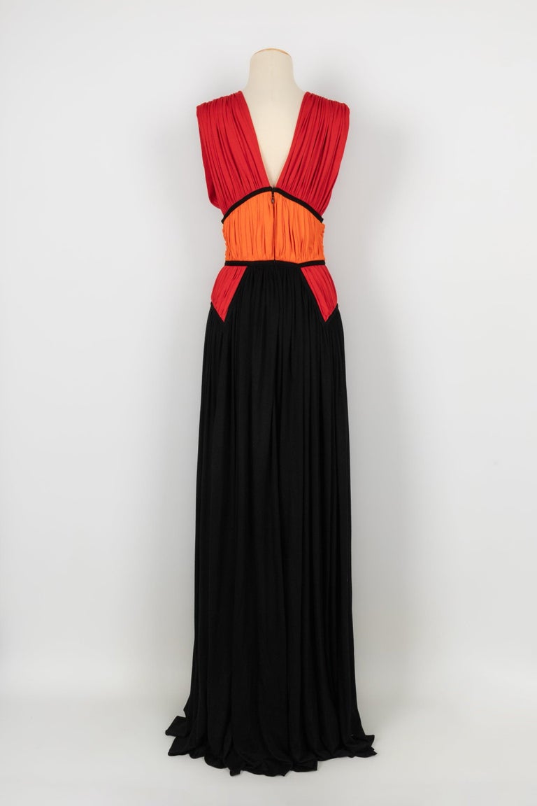 Givenchy Multicolored Jersey Long Dress at 1stDibs