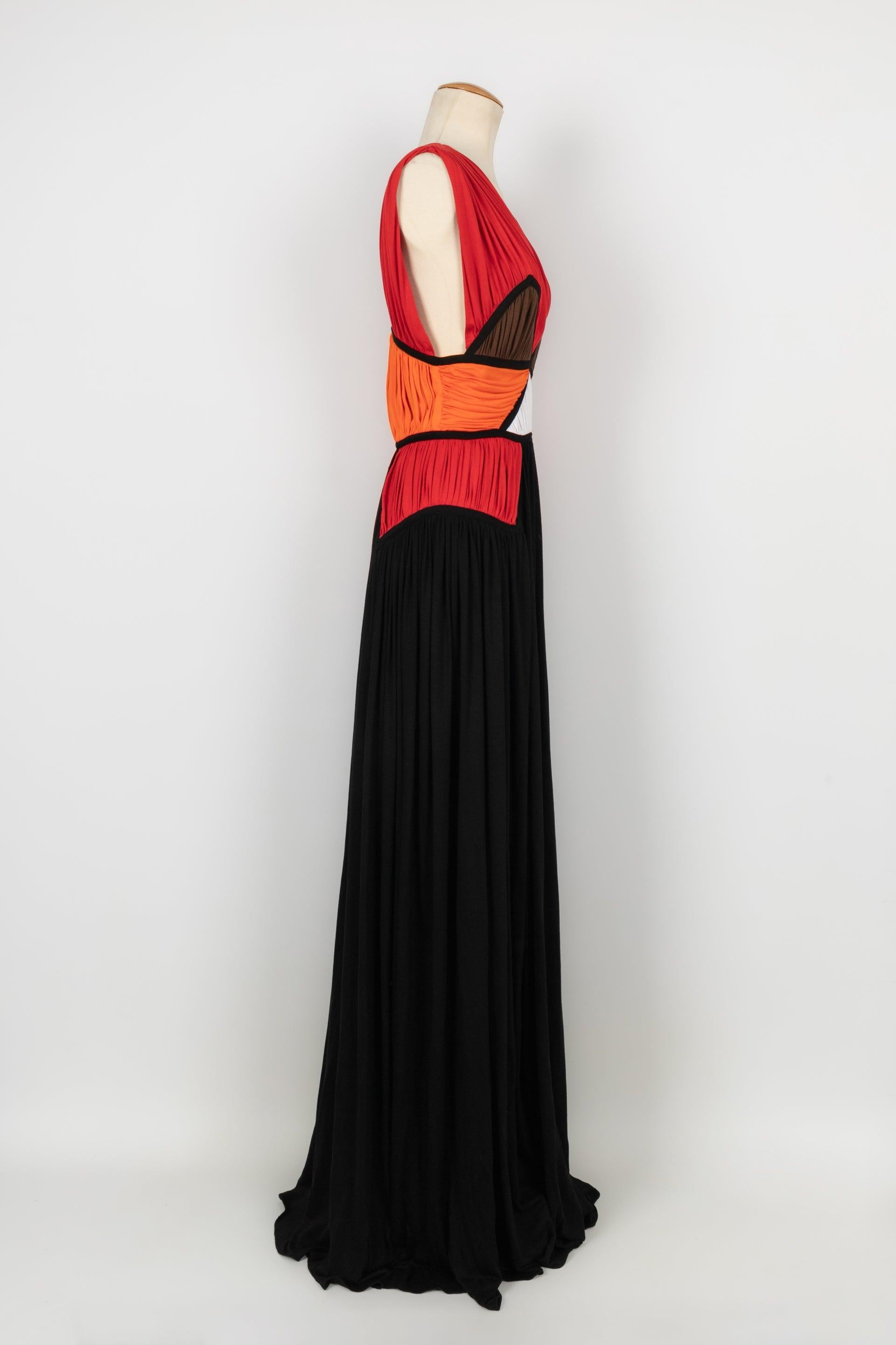 Women's Givenchy Multicolored Jersey Long Dress For Sale