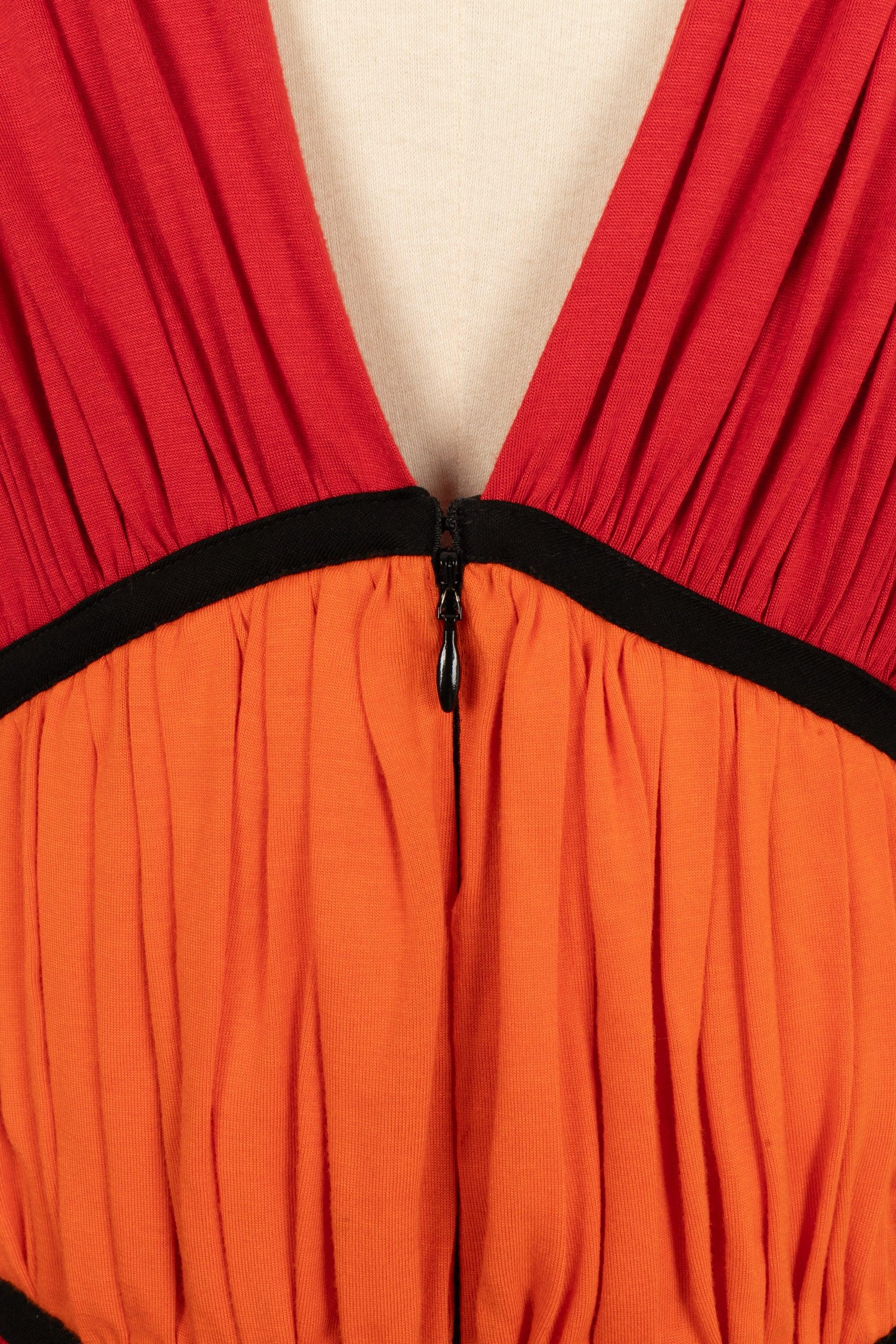 Robe longue Givenchy en jersey multicolore en vente 2