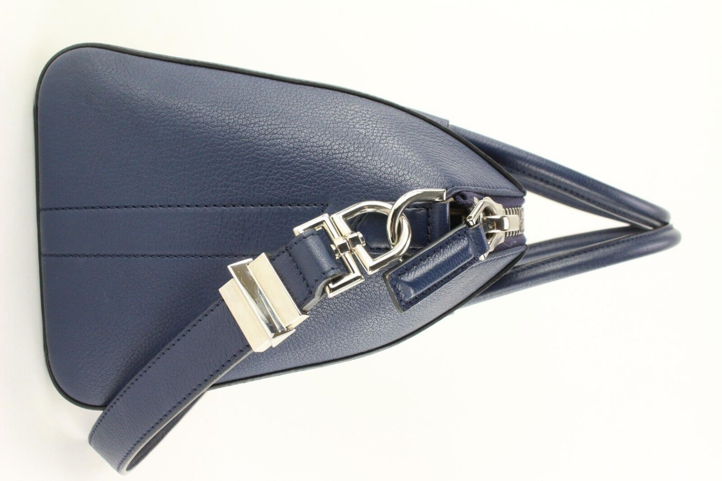 Givenchy Navy Blue Goatskin Leather Antigona Small 1GV1213 2