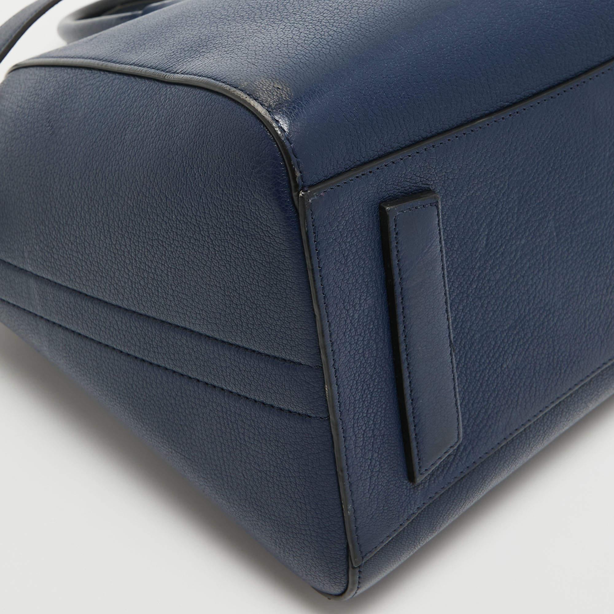 Givenchy Navy Blue Leather Medium Antigona Satchel 8